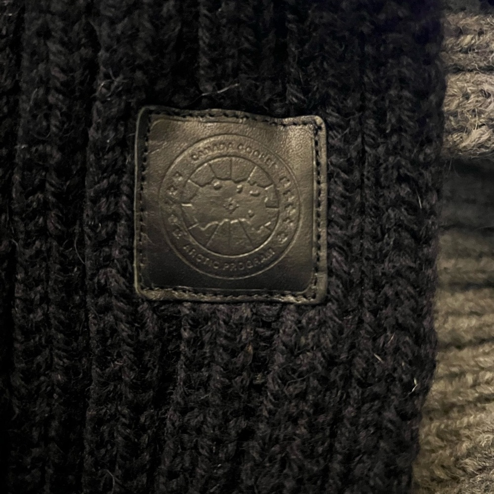 🆕 Canada Goose Colorblock Ribbed Wool Scarf - Picture 4 of 8